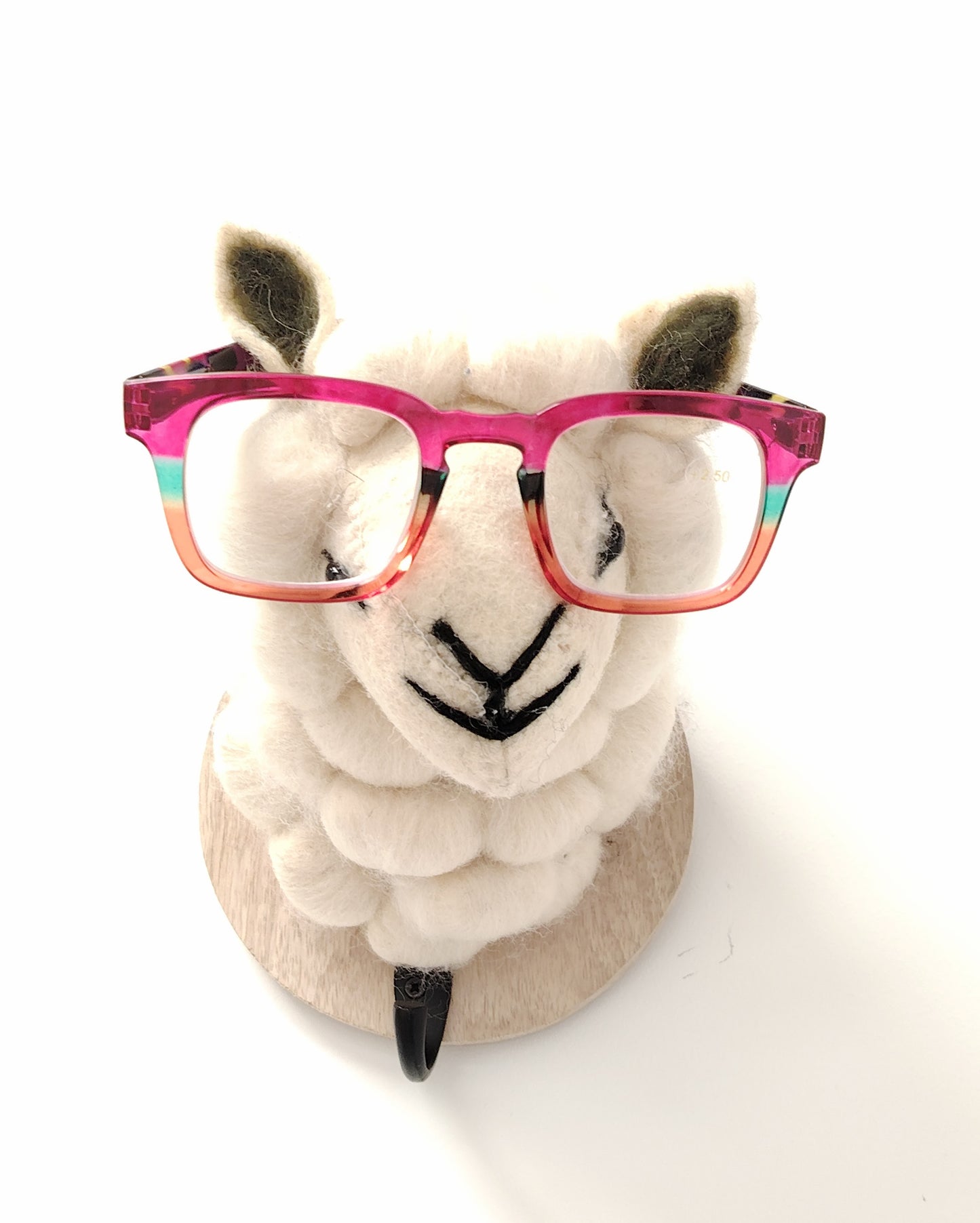 gafas premontadas para presbicia modelo k_eyes_k35-pink con montura cuadrada en pasta, degradado rosa, naranja y verde, y varillas en estampado carey